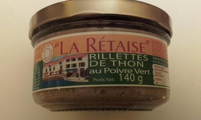 Rillettes de thon au poivre vert
