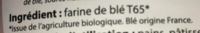 Farine borsa ingredients label