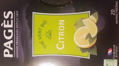 THE VERT BIO CITRON front packaging