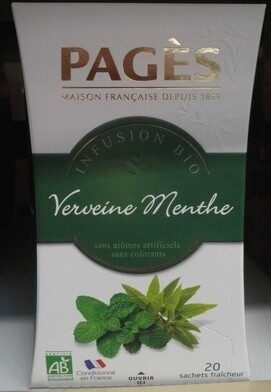 Infusion bio Verveine Menthe