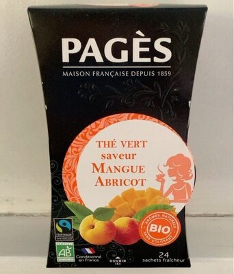 Thé vert saveur Mangue Abricot