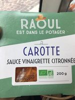 Carotte sauce vinaigrette citronnee