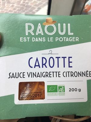 Carotte sauce vinaigrette citronnee