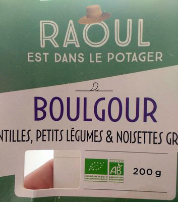 Boulgour Lentilles, petits légumes & noisettes grillées front packaging