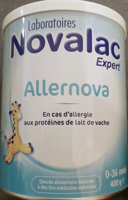 Novalac Allernova Lait front packaging