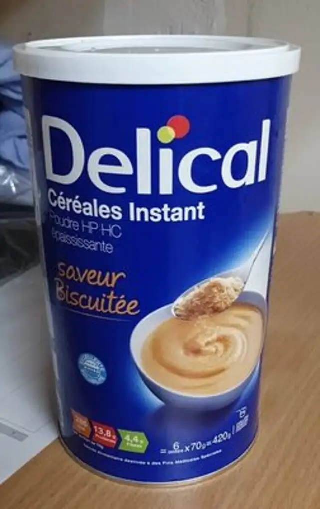poudre instant cereal - arôme biscuité front packaging