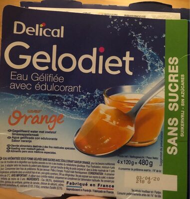 Eau gélifiée orange