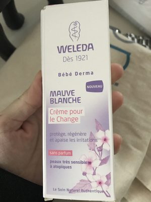 Crème pour le change mauve blanche