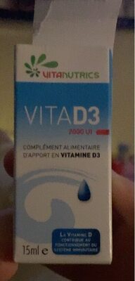 D3 2000ui Gouttes 15ML front packaging