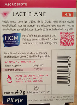 Pileje Lactibiane Atb