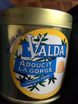 Gomme avec sucres front packaging