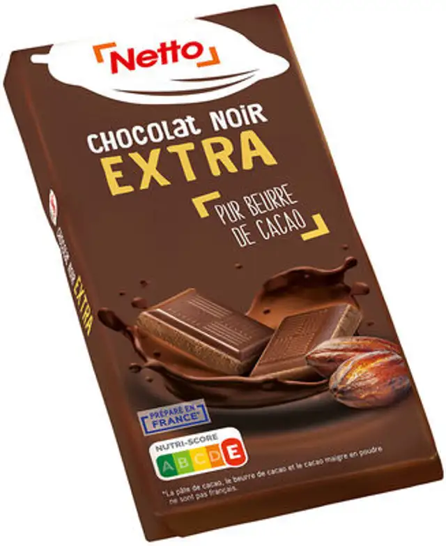 Tablette familiale chocolat noir - 100g front packaging