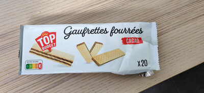 Gaufrettes fourrees creme cacao