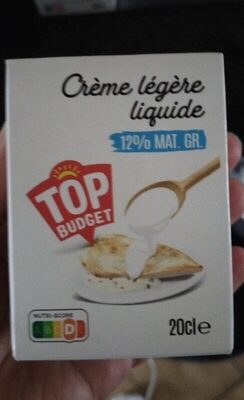 Crème légère liquide front packaging