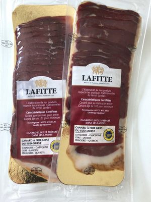 Magret de canard fumé tranché