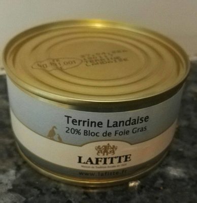 Terrine Landaise 20% bloc de foie gras