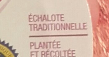 Échalotes ingredients label