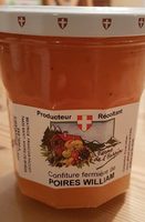 Confiture fermière de poires William