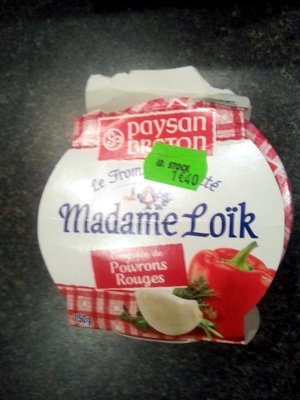 Le fromage fouetté Madame Loik Poivrons rouges