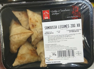Samoussa Légumes front packaging