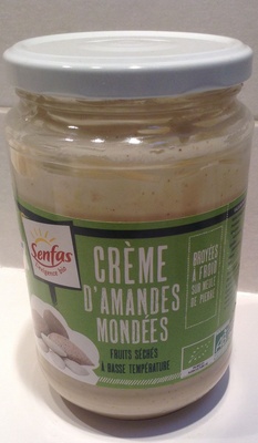 Crème d'amandes mondées