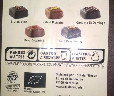 Assortiment de bonbons de chocolat