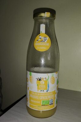 Pur jus de fruits presses ananas gingembre front packaging