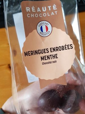 Meringues Enrobés Menthe Chocolat Noir