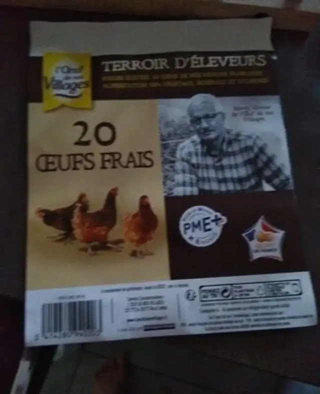 L oeuf de nos villages terroir d'éleveurs ingredients label