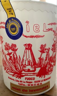 Miel de lavande front packaging