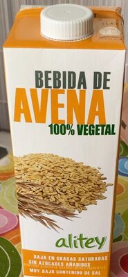 Bebida de avena front packaging