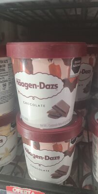 Helado de crema haagen dazs chocolate