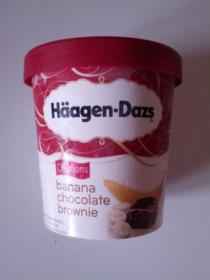 banana chocolate brownie front packaging