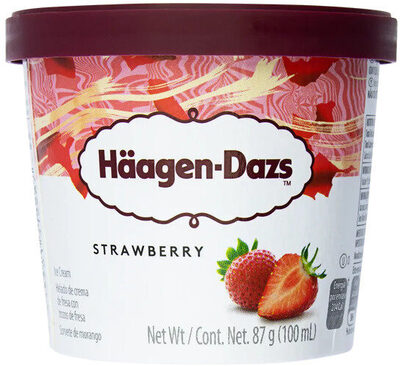 Sorvete Haagen Dazs De Morango Mini Cup