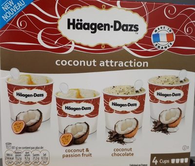 Coconut attraction - 4 cups front packaging