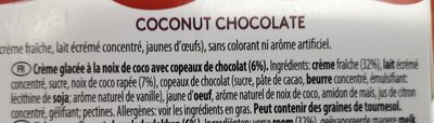 Coconut attraction - 4 cups ingredients label