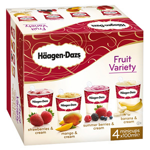 Strawberries & Cream Ice Cream front packaging