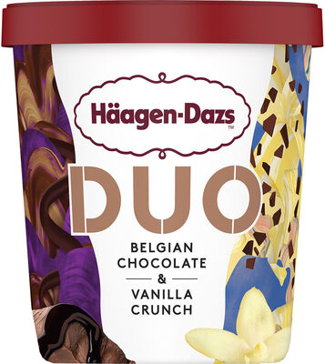 Duo helado de chocolate belga y vainilla crunch