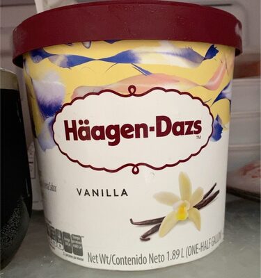Haagen-Dazs Vanilla front packaging