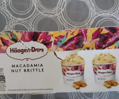 Macadamia nut brittle front packaging