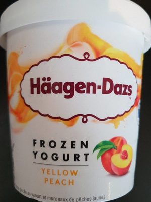 Frozen yogurt- yellow peach