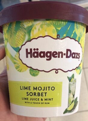 Glace lime mojito sorbet front packaging