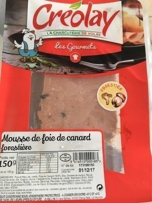 Mousse de foie de canard forestière front packaging