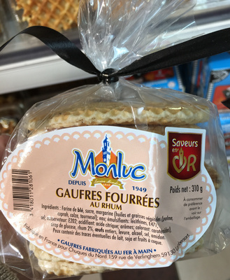 Gaufres fourrées au rhum