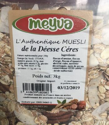 L'authentique muesli