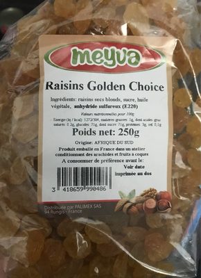 Raisins golden choice