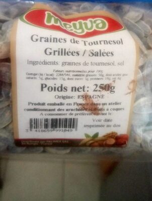 Graines de Tournesol Grillées/Salées
