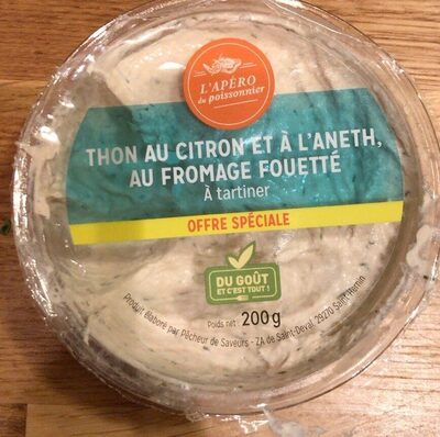 Thon citron aneth fromage fouette