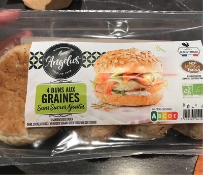 Buns aux graines front packaging