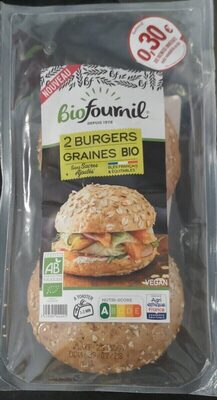 2 burgers graines bio